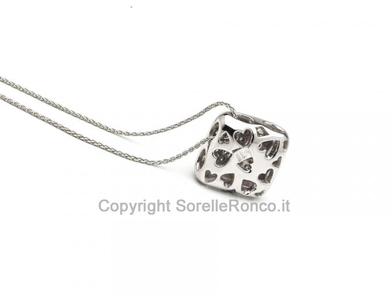 COLLANA CON PENDENTE DIAMANTI 0.20 CT